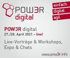 POW3R digital mit Vorträgen, Workshops, Expo & Chats
